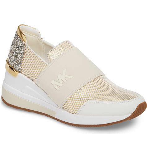 michael kors gold slip ons|michael kors slip on sneaker.